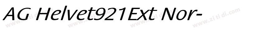 AG Helvet921Ext Nor字体转换